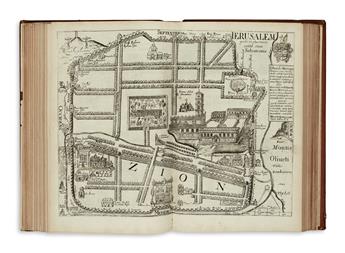 TRAVEL  FULLER, THOMAS. A Pisgah-Sight of Palestine and the Confines thereof.  1650.  9 plates supplied; lacks large map of Palestine.